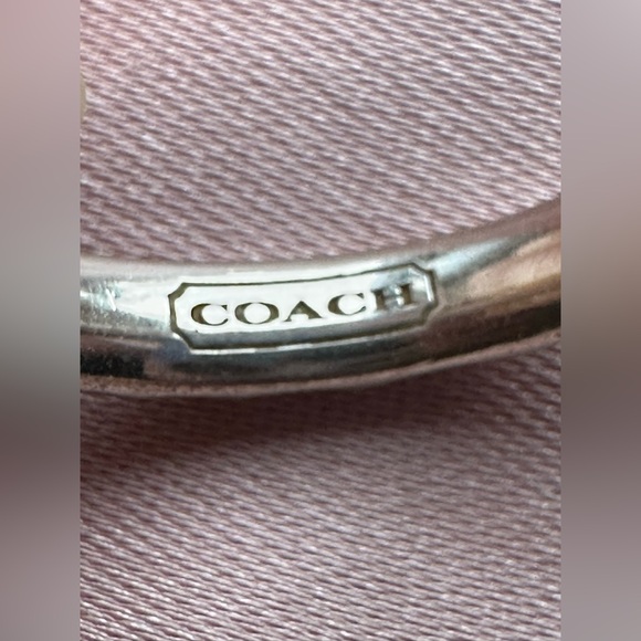 COACH 925 STERLING SILVER HAMMERED RING SET US 7 - Picture 5 of 9